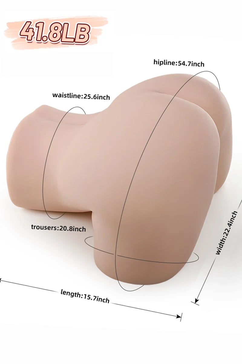 Minaj:Torse sexuel avec fesses volumineuses en gel liquide ultra doux de 19kg